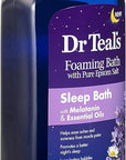 Dr Teal's Foaming Bath Variety Gift Set (2 Pack, 34oz Ea.) - Relax & Relief Eucalyptus & Spearmint, Melatonin Sleep Bath - Essential Oils Blended with Pure Epsom Salt Eases Aches & Aids in Sleep