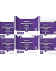Amazon Basics Make Up Remover Wipes, Night Calming, 25 Count, Pack of 6 (Previously Solimo)