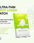 ANUA Ultra-Thin Spot Cover Patch, 2 Sizes invisible Hydrocolloid Patch for Face, Centella for area of concern, Slim Spot Stickers, Perfect coverage, Beauty & Facial Skincare Products (75 Counts)