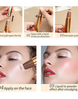 Contour Beauty Wand,Liquid Highlighter Makeup Wand, Face Blush White Highlight
