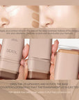 Foundation Stick, Multi-Use Foundation Stick Makeup with Built-In