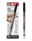 REVLON ColorStay Multiplayer Liquid-Glide Eye Pencil, Multi-Use Makeup With Blending Brush, Blends Then Sets, Creamy Texture, Waterproof, Smudge-proof, Longwearing, 404 Under the Radar, 0.03 Oz