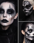 BADCOLOR Black White Face Body Paint Stick Eye Black for Adults Children Softball Football Baseball Sports, Non-Toxic Hypoallergenic for Halloween SFX Makeup Cosplay Joker Costume Parties