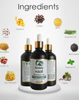 Seddy Rosemary Mint Hair Growth Oil – Caffeine, Rosemary, Castor, Biotin, Peppermint, Argan & Jojoba | Hair Growth Oil & Scalp Treatment for Thicker, Fuller, Healthier Hair -3.4 Fl. Oz