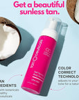 Tanceuticals CC Self Tanning Body Mousse - Self Tanner in Ultra Dark Shade - Healthy Ingredients and Fresh Coconut Scent Give Instant, Long-Lasting Sunless Tan - 6.7 oz