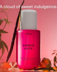 PHLUR Amber Haze Body Mist - Hair & Body Mist Fragrance - Amber, Jasmine, Saffron & Vanilla Body Spray (8 Fl Oz)