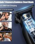 Professional Hair Clippers for Man,Hair Clippers Electric Shavers Razor T-Blade Hair Trimmer, 3 in 1 Cordless Barber Trimmer Bald Shavers LED Display Gifts