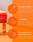Andalou Natural Purple Carrot + C Luminous Night Cream, Purple Carrot Plus C Luminous, 1.7 Ounce