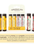 Savannah Bee Collection Lip Balm - Nourishes Dry Lips for All Day Comfort
