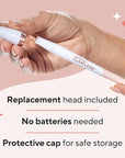Finishing Touch Flawless Stray Hair Remover, Precise Micro-Blade Hair Removal Tool, Designed to Painlessly Cut Stray Hairs from Chin and Lips to Fingers and Toes, for All Skin Types