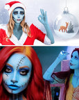 Go Ho Light Blue Face Body Paint Stick,Water Based Washable Pale Blue Face Paint Stick,Full-coverage Cream Blue Body Paint for Adults Children Halloween Cosplay SFX Ghost Bride Sally Makeup