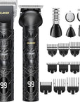 GLAKER Hair Clippers for Men Professional, Cordless Clippers for Hair Cutting, Mens Bear Trimmer, Electric Razor Barber Clippers Hair Trimmer, Gifts for Men (Black)