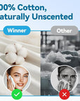 Winner Cotton Face Towels, 100% USDA Biobased Facial Towelettes, Disposable Face Towel XL, Odor-Free, Ultra Soft Makeup Remover Wipes for Sensitive Skin, Biodegradable, 100 Ct, 1 Pack