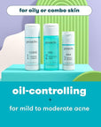 Proactiv 3 Step Acne Treatment - Benzoyl Peroxide Face Wash, Repairing Acne Spot Treatment for Face and Body, Exfoliating Toner - 30 Day Complete Acne Skin Care Kit