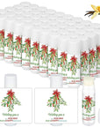 50 Pcs Christmas Lip Balms Mistletoe Supplies