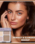 Contour Powder Highlighter Powder Contour Palette,2 In 1 Palette,Face
