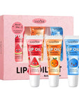 3 Colors Lip Gloss Set, Fruit Flavored Lip Plumper Long Lasting Glow Balm Care, Hydrating Lipgloss for Teens and Kids, High-Shine Clear Lip Gloss for Women & Girl