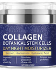 Collagen Face Moisturizer with Airless Pump - Collagen Botanical Stem Cells Cream for Skin with Retinol, Niacinamide, Hyaluronic Acid - Anti-Aging Day & Night Cream, 1.8 OZ