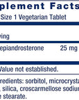 Life Extension DHEA 25 mg – For Hormone Balance, Immune Support, Sexual Health and Anti-Aging - Supports Memory & Mood - Non-GMO, Gluten-Free, Vegetarian - 100 Dissolve-In-Mouth Tablets