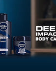 Beiersdorf Nivea Men Body Cream Deep Impact Normal Skin 13.5oz 48h Moisture