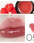 1 PC Macaron Canned Lip Essence High Glossy Lip Jelly, Mirror Effect Lip Glaze Mirror Effect Lip Balm, Moisturizing & Plump Lip Gloss (L05, 6g)