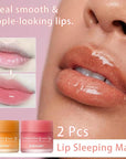 Lip Mask Overnight, Lip Sleeping Mask, (peach&grapefruit)