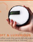 Reusable Makeup Remover Pads - 5 Large Premium Quality Microfiber Cloths for Makeup Removal, Ultra Soft & Durable, Gentle Cleansing Rounds for Face for All Skin Types, Includes Washable Bag