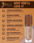 Juvia’s Place Bronzed Liquid Bronzer - Toasted Toffee - Liquid Bronzer for Face w/Silky Blendable Texture - Buildable Coverage for Natural Contour & Dimension - Easy-to-Blend Patch-Proof Formula