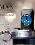 Mercedes-Benz Man - Elegant Fragrance With Sensual, Floral, Woody Notes - Mesmerize The Senses With Original Luxury Men’s Eau De Toilette Spray - Endless Day Through Night Scent Payoff - 3.4 Oz