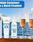 Cruise Sunscreen Bottle Plastic Container: