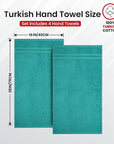 Infinitee xclusives teal hand towels
