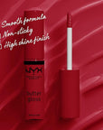 NYX PROFESSIONAL MAKEUP Butter Gloss, Non-Sticky Lip Gloss - Rocky Road (Wine)