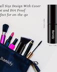 Makeup Brush Kabuki Face Brushes Retractable Travel Blush Kabuki Brush Portable Flawless for Foundation, Powder Blush, Bronzer, Buffing, Liquid, Cream, Cruelty Free with Cover(1PCS)
