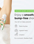 ESTETIST Razor Bump Solution Roll-On for Sensitive Skin, Ingrown Hair & Razor Burn Care Serum with Aloe Vera & Tea Tree, Soothing After Shave Skin Care for Bikini Area, Face, Neck & Legs