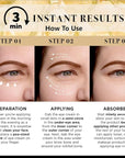 Temporary eye tightener eye cream,