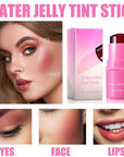 Milk Cooling Water Jelly Tint, Jelly Blush Stick Makeup Jelly Tint, Milk Jelly Blush, Cruelty Free, Blush Stick for Cheeks and Lips