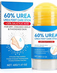Urea Foot Care Stick, 60% Urea with 2% Salicylic Acid Foot Cream Moisturizer for Dry Cracked Feet, Knees, Elbows, Hands, Moisturizes and Hydrates the Dry Skin, Callus Remover & Skin Softener 1.41 oz