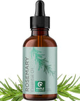 Pure Rosemary Oil for Hair Care - Volumizing Aromatherapy Rosemary Essential Oil for Diffuser Plus Hair Skin and Nail Care - Nourishing Oil for Enhanced Shine and Dry Scalp Care (2oz)