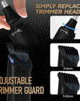 All in 1 Groin & Body Hair Trimmer for Men Bikini Trimmer Women Electric Ball Pubic Shaver IPX7 Waterproof Wet & Dry Use Versatile Shaver for Temple Groin Nose Ear Hairs Beard, Black