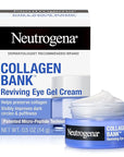 Neutrogena Collagen Bank Reviving Eye Cream, Under Eye Cream, Helps Preserve Collagen, Visibly Improves Dark Circles, Puffiness, Fine Lines, Texture, Fragrance Free, with Peptides 0.5 oz