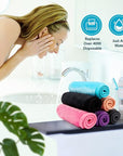 Orighty Makeup Remover Cloths 12 Packs, Makeup Removal Face Cleansing Cloth, Reusable Microfiber Facial Cleansing Towels, Remove Instantly Dirt with Just Water, 12 x 6 in, 6 Colors