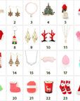 Advent Calendar 2025 for Adult Women, Christmas 24 Pieces Beauty Fashion and Jewelry Bath Sets Countdown Gifts, Christmas Surprise Gift Baskets for Women, Mom, Wife, Sister, Colleague, Adult