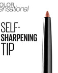 Maybelline Color Sensational Shaping Lip Liner with Self-Sharpening Tip, Very Cherry, Red, 1 Count