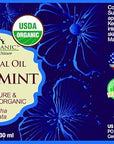US Organic 100% Pure Spearmint Essential Oil - USDA Certified Organic, Steam Distilled - W/Euro droppers (More Size Variations Available) (30 ml / 1 fl oz)