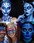 BOBISUKA Blue Body Face Paint Stick, Royal Blue Eye Black for Baseball Football Softball Sports, Blendable Body Painting Halloween Makeup Ideal for Avatar Galaxy Looks