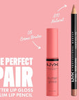 NYX PROFESSIONAL MAKEUP Butter Gloss, Non-Sticky Lip Gloss - Creme Brulee (Natural)