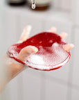Boie USA Flat Body Scrubber - Soft Silicone-Like Exfoliating Shower Scrubber & Body Cleansing Brush - Stick-to-Wall Loofah Replacement - Antimicrobial Body Exfoliator for All Skin Types (Mint)