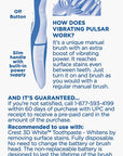 Oral-B Pulsar Battery Toothbrush with Charcoal Infused Bristles, Soft, 2 Count