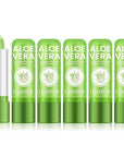 Ownest 5 Pcs Aloe Vera Lip Balm, PH Color Changing Lipstick, Change from Green to Natural Pink, Deep Hydrating Tinted Lip Balm, Daily Lip Moisturizer for Dry Cracked Lips, with Real Aloe Vera