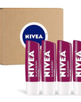 NIVEA Lip Balm, Blackberry Flavored Tinted